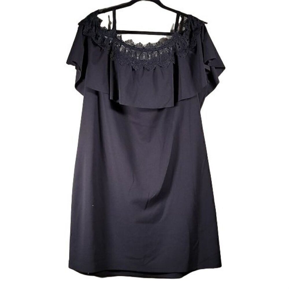 BCX Lace-Trim Off-the-Shoulder Dress Sz 3X